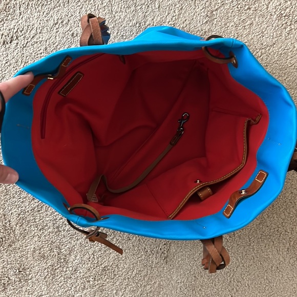 Dooney and Burke Blue Tote Bag - Picture 5 of 6